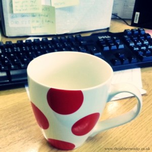 My mug on my former desk