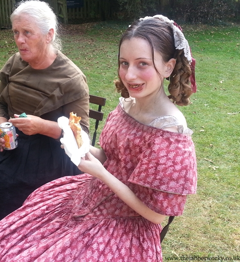 Victorian era reenactor playing a child prostitute. 