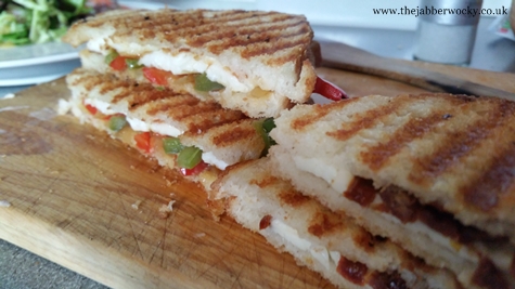 The two halloumi toasties