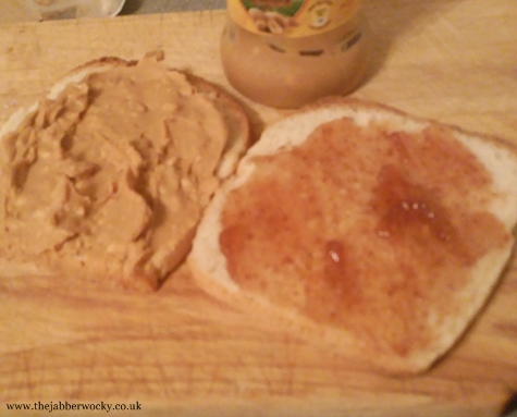 peanut butter and jam toastie