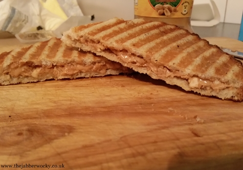 peanut butter and jam toastie