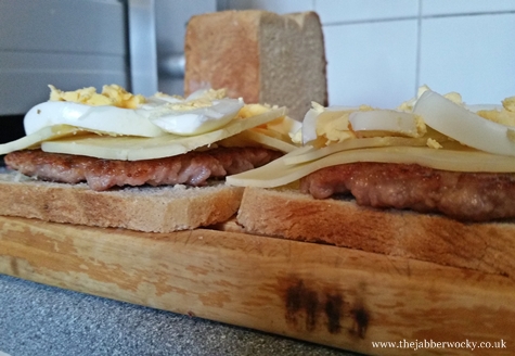 scotch egg toastie construction