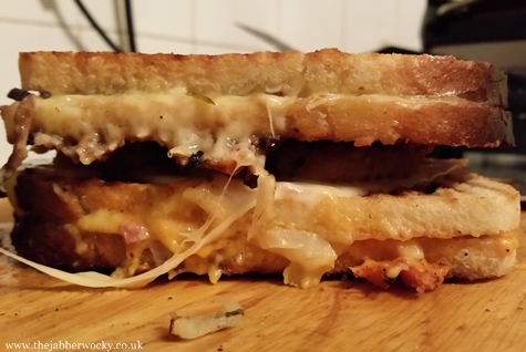 surf and turf toastie cheese shot