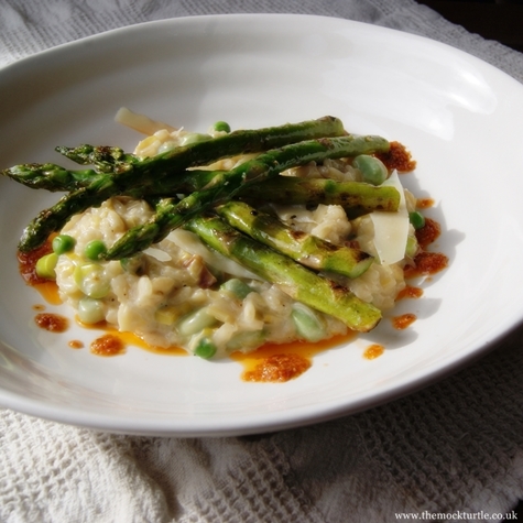 Mock Turtle Asparagus Risotto