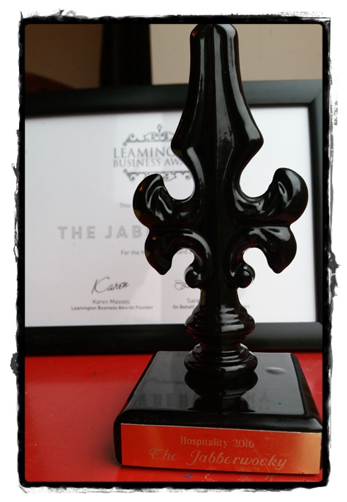Leamington Business Awards 2016 Hospitality Trophy