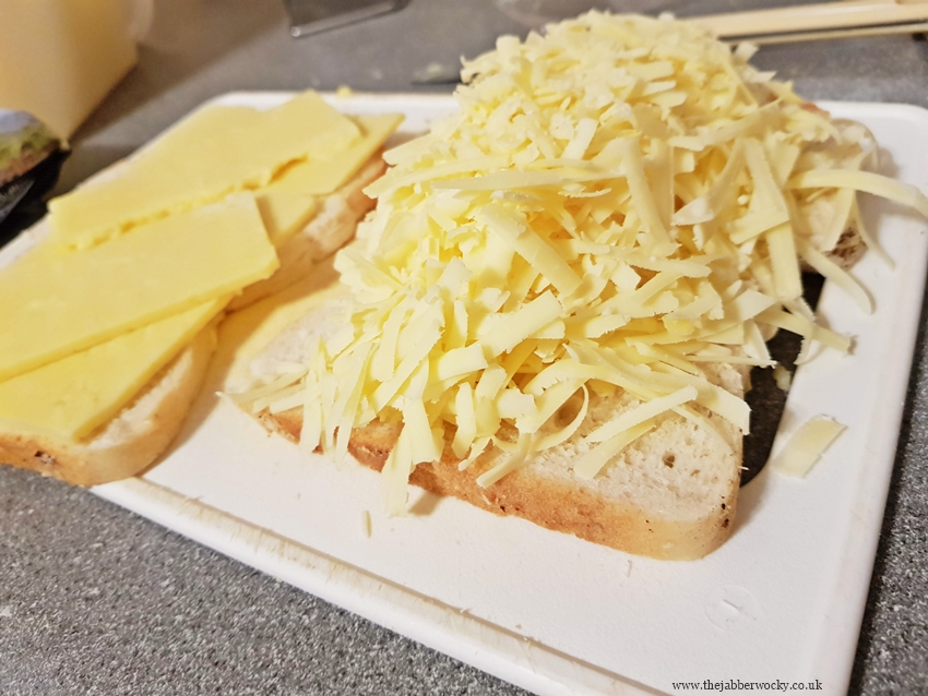 sliced cheese and grated cheese