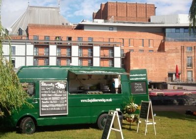 The van in front of the RSC.