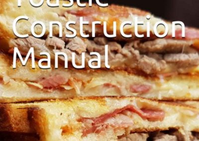 The cover for the Toastie Construction Manual